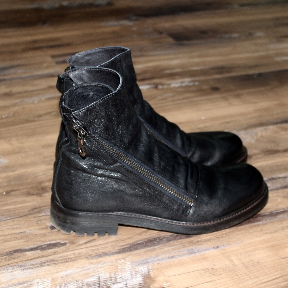 J.P. David Black Italian Men's Boots - Size 41